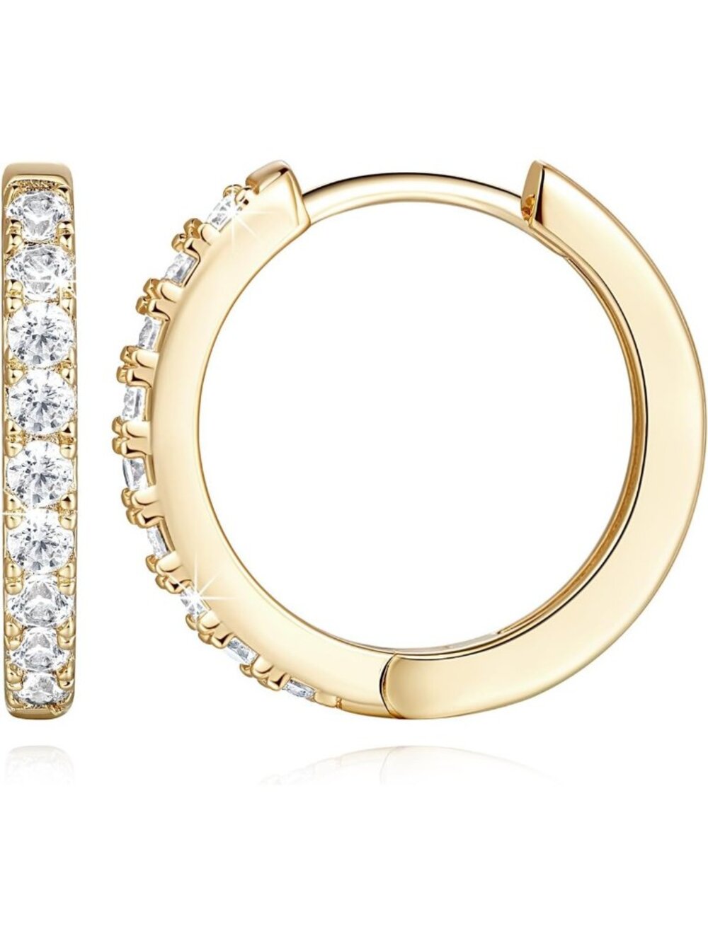 Elegant 14K Gold Hoop Earrings for Women | Stylish & Versatile Jewelry Accessory
